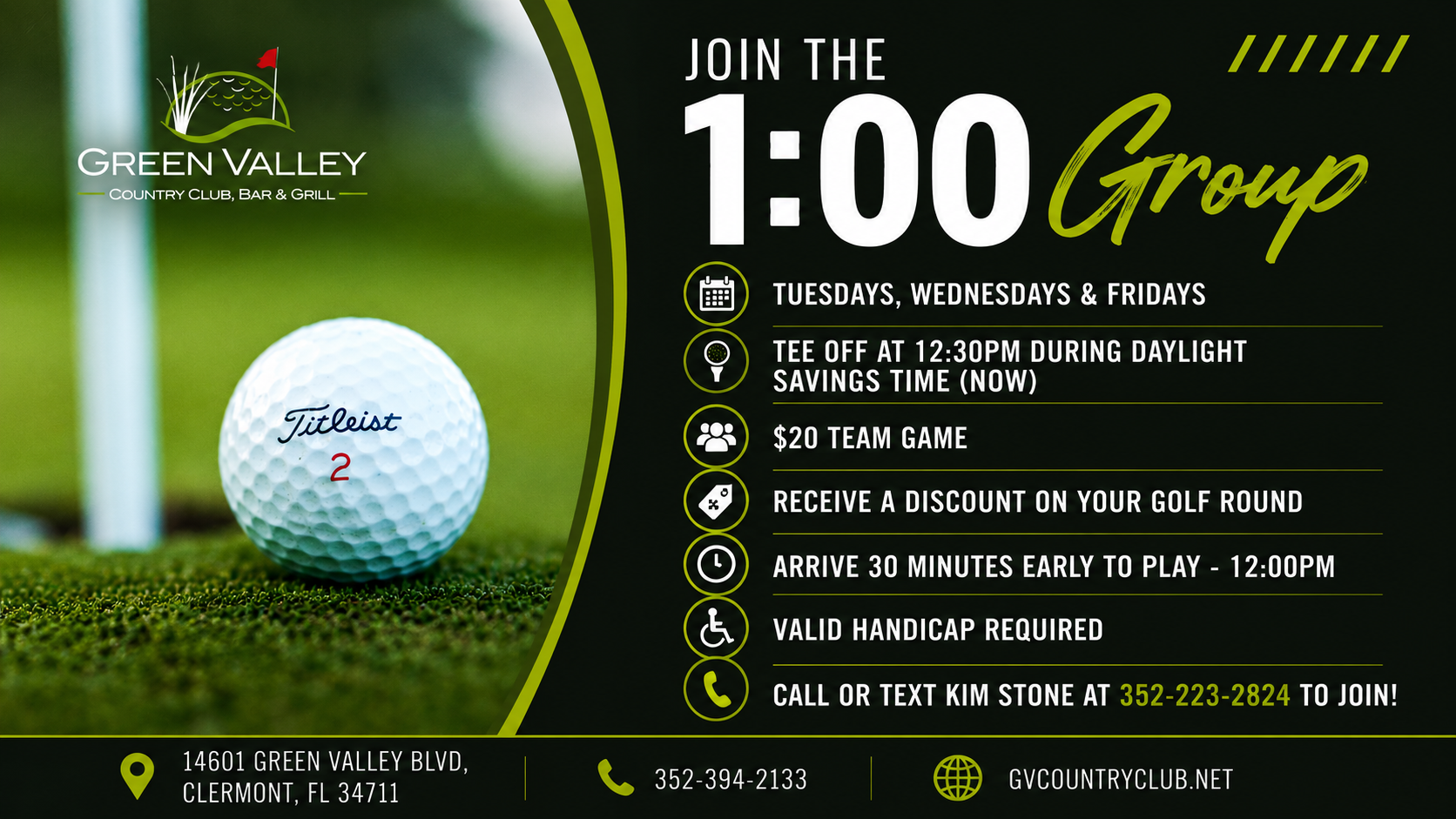 Green Valley Country Club | Clermont Golf Course | 14601 Green Valley Blvd, Clermont FL 34711