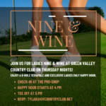 Nine & Wine Ladies Night at Green Valley Country Club | GVCountryClub.net | Local Clermont Golf Course
