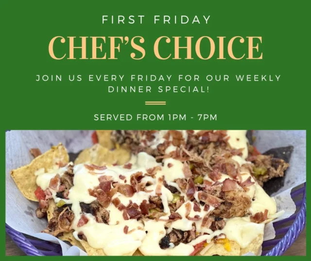 🎉 NEW First Friday Special Starts Today! 🍽️✨

Join us today at Green Valley Country Club for our Chef's Special from 1 PM – 7 PM! Our amazing kitchen staff will surprise you with a unique, delicious dinner creation every First Friday—come see what's cooking!

📅 Date: Today, May 2nd
⏰ Time: 1 PM – 7 PM
📍 Location: Green Valley Country Club

Don’t miss out—be part of the debut of our NEW First Friday tradition!

📍 Green Valley Country Club
14601 Green Valley Blvd. Clermont, FL 34711
📞 352-394-2133 | 🌐 www.gvcountryclub.net

#GVCChefsSpecial #FirstFriday #NewTradition #SurpriseDinner #GVCCDining #ClermontEats
